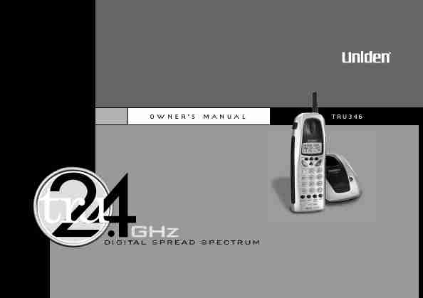 Uniden Cordless Telephone T R U 346-page_pdf